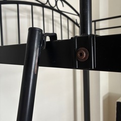 ニトリ　ロフトベッド　システムベッド　ハイベッド　 パイプベッド　黒　ブラック　の画像