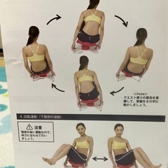 【美品】Nagara Walk ピンク 姿勢矯正クッション　 D V D付きの画像