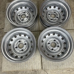 １２インチ　鉄ホイール　４本　塗装品の画像