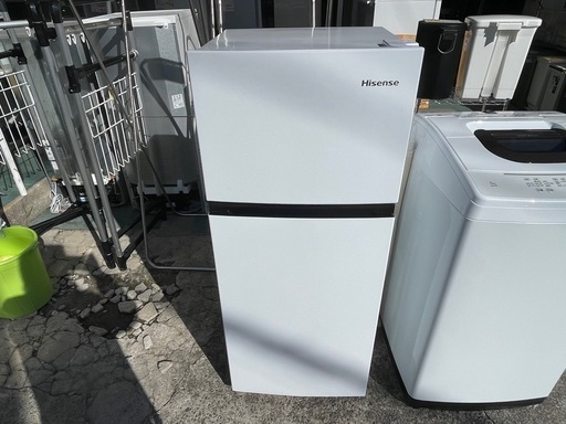 【リサイクルサービス八光】2022年製　ハイセンス　ハイセンス 【右開き】120L 2ドア冷蔵庫 E angle SELECT ホワイト HRB12E2W