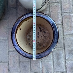 【火鉢セット】味わい深い陶器4点まとめ売り（めだか鉢、金魚鉢）の画像