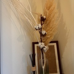 ドライフラワー、花瓶の画像