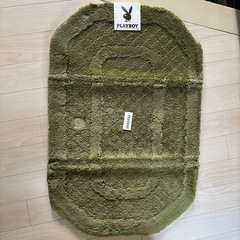 新品　大判マット　モスグリーン色の画像