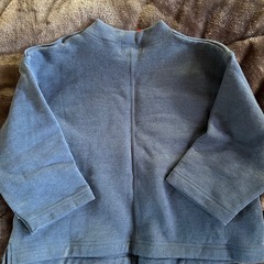 【ご成約済み】【美品】ミキハウス　ベビー服　長袖トップス(青)80-100cm の画像