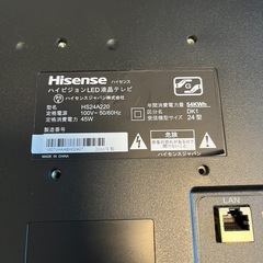 受渡予定者決定　テレビの画像