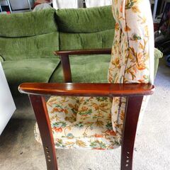 【JM892】高座椅子 ハイバックチェア リクライニングチェア ひじ掛け付き アームチェア 椅子の画像