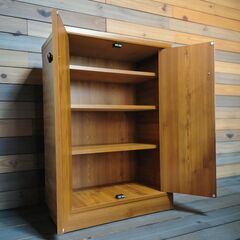 【売約済】木目調 キャビネット 靴箱 下駄箱 小物収納の画像