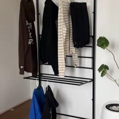 【便利】dinos たためるつっぱりラダー物干し の画像