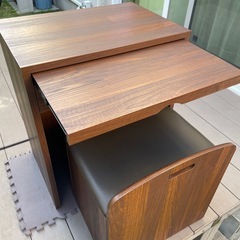 【値下げ！早いもの勝ち！】デスク、チェアー【多目的】の画像