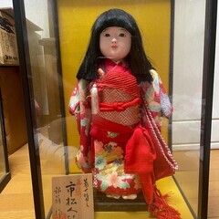 市松人形 2体セット 正絹 着せ替えの画像