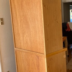 【お話し中】サンウッディ　カントリー風　食器棚　幅82cm　奥行き48cm　高さ184cmの画像