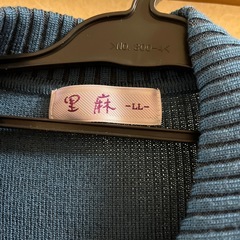 里麻　襟付きニットの画像