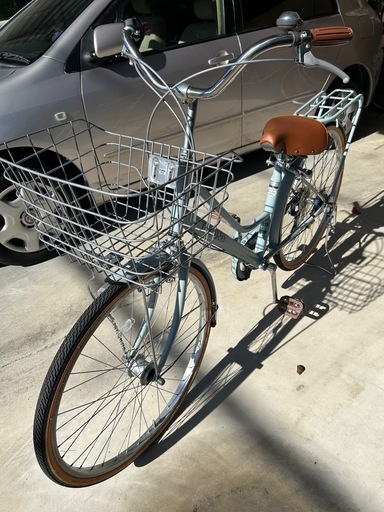 古自転車 dcm 自転車 26インチ 6段変速 (ぎりじん) 愛環梅坪の自転車の中古