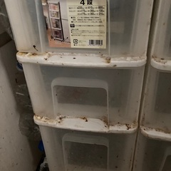 シンクスリム4段　台所チェスト　二つ　無料の画像