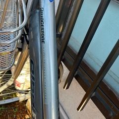 ブリヂストン　自転車　シルバーの画像