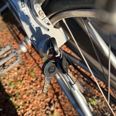 ブリヂストン　自転車　シルバーの画像