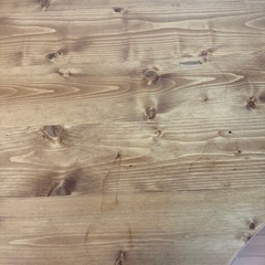 無垢材　L字デスク
の画像