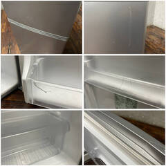 🔷🔶🔷ww4/69 AQUA アクア AQR-111F ノンフロン 冷凍冷蔵庫 直冷式 109L 2ドア シルバー 2016年製 冷蔵庫 家電 中古 ★直接引取歓迎◎🔷🔶🔷の画像