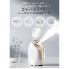 ANLAN フェイススチーマー 美顔器 スチーマー 濃密ナノミスト 温熱ケア 美容 保湿の画像