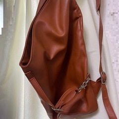 🌸合皮　リュック🐱傷ありの画像