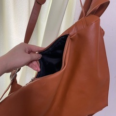 🌸合皮　リュック🐱傷ありの画像