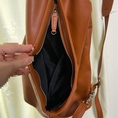 🌸合皮　リュック🐱傷ありの画像