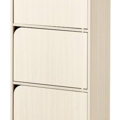 ニトリ　棚　組み立て　扉あり　3段の画像