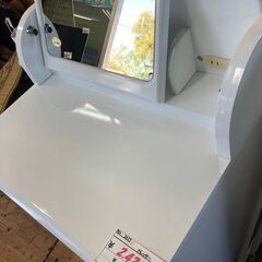 【リサイクルショップどりーむ鹿大前店】No.3417　ドレッサー　化粧台　ホワイト　小さめの画像