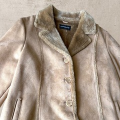 レディース ムートンジャケット 防寒  コートの画像