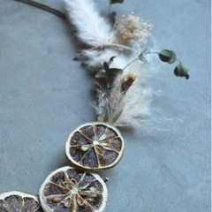 真鍮フレームのドライフラワーリース＊クリスマス／誕生日／インテリアにの画像