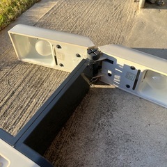 電気スタンド、時計付きの画像