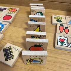 【お話中】【知育玩具】木製ひらがなブロック の画像