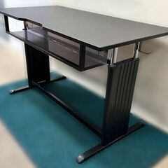 【自社配送は札幌市内限定】パソコンデスク 幅120×奥行60cm ブラック メーカー不明 中古【USED】の画像