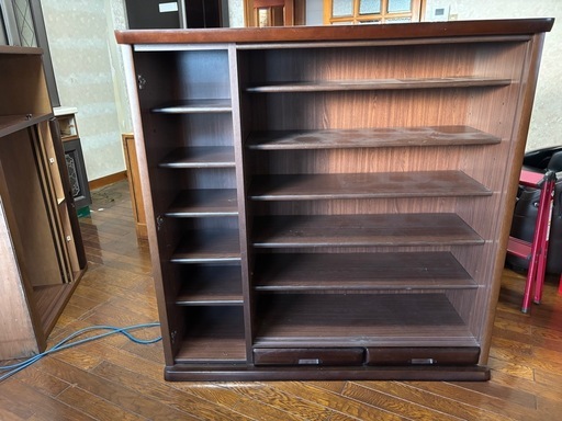 食器棚本棚下駄箱収納棚 (青空) 氏家の収納家具《食器棚、キッチン収納