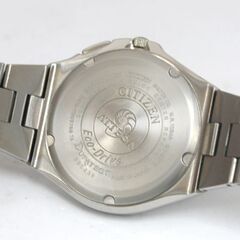 動作品 CITIZEN ATESSA Eco-Drive ソーラー電波式腕時計 H410-T003788 電池交換推奨 要針位置調整 TITANIUM 3針 デイト 札幌市 清田区 平岡の画像