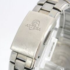 動作品 CITIZEN ATESSA Eco-Drive ソーラー電波式腕時計 H410-T003788 電池交換推奨 要針位置調整 TITANIUM 3針 デイト 札幌市 清田区 平岡の画像