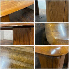 🔷🔶🔷ww4/20 ダイニングテーブル W150×D90×H78cm 4人用 木製 机 テーブル 食卓テーブル リビング ダイニング 家具 ★直接引取歓迎◎🔷🔶🔷の画像