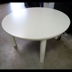 札幌限定配送/お引き取り可◆家具◆ニトリ◆円形こたつ/丸形◆GC22 70 WW/ホワイトウォッシュ◆W70 D70 H38の画像