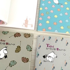 ムーミン　文庫ノート　春夏秋冬4冊セットの画像