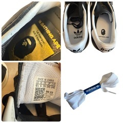 A BATHING APE®︎ × adidas Superstar"Black"の画像