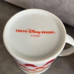 ほぼ新品　ディズニー　マグカップ　茶こし・蓋つきの画像