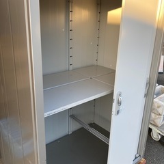 ヨドコウ物置　※カギ欠品・配送不可・現状。の画像