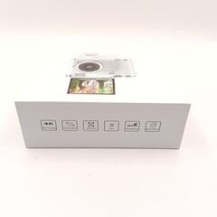 【新品未開封/即日可】4Kデジカメ 4800万画素 白 オートフォーカス 自撮りモニター/Vlog/YouTuberの画像