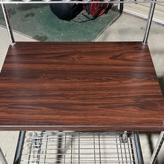 レンジラック　キッチンラック　メタルラック　スチールラック　スライドレール　キャスター付き　の画像