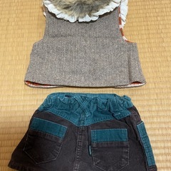 値下げkids80.ベスト.スカートなどの画像