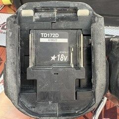 【引取限定】【中古】マキタ TD172DRGXB バッテリー18V 6.0Ah×1 18V 5.0Ahバッテリー×1 充電器付 【ハンズクラフト宮崎新名爪店】の画像