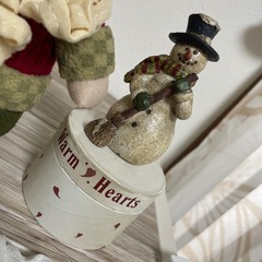 サンタクロースとスノーマン　の画像