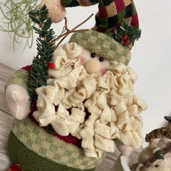 サンタクロースとスノーマン　の画像