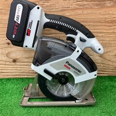 【SIW】Panasonic パナソニック EZ45A2LS2G-H 充電18Vデュアルパワーカッター バッテリー2個、充電器付き【中古動作品】の画像
