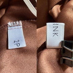 【新品タグ無】2PINK ツーピンク ViVi タイトスカート バックスリット ブラウン 茶 Mの画像